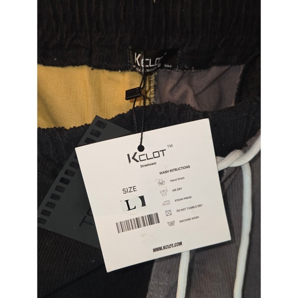 Stussy KCLOT Patchwork‎ Corduroy Pants Mens Size L Streetwear Color Block - Picture 8 of 11